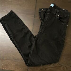 7 For All Mankind Blair High Waist Ankle Skinny Jean | Black | size 27